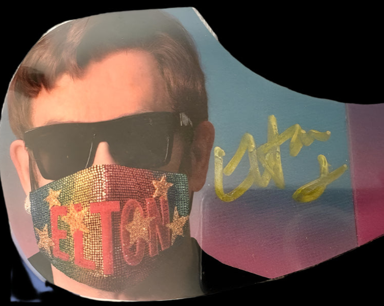 Elton John Signed Guitar Pick Guard - PSA COA